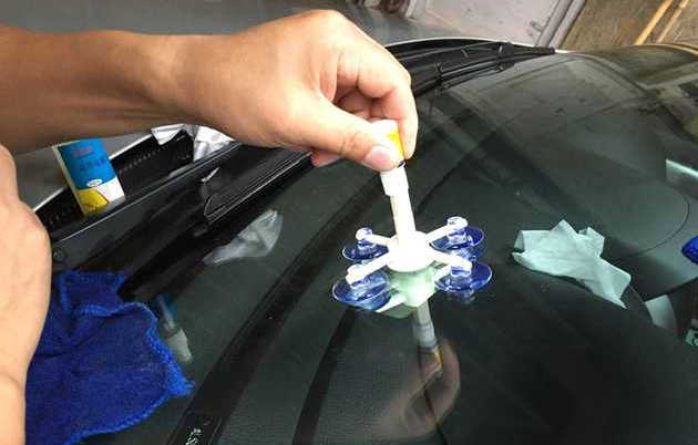 汽車前擋風玻璃修復教程