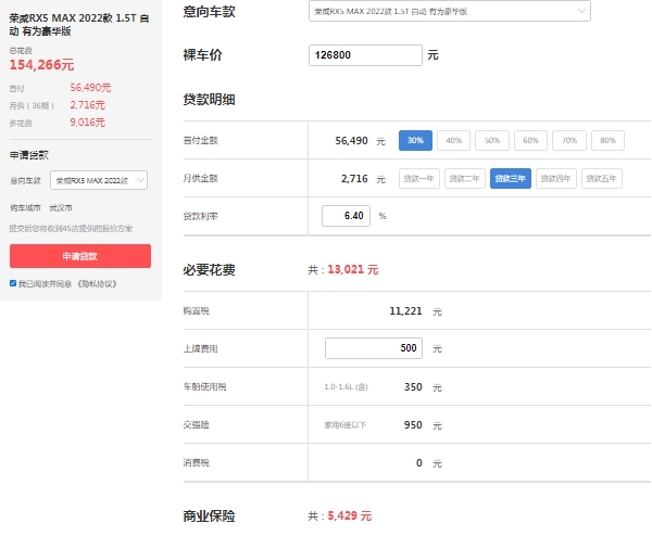 榮威rx5max報價及圖片，市場最新款售價12萬起