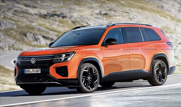 尺寸直逼大型SUV！全新一代大眾途昂假想圖曝光：2026年有望推出