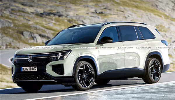 尺寸直逼大型SUV！全新一代大眾途昂假想圖曝光：2026年有望推出