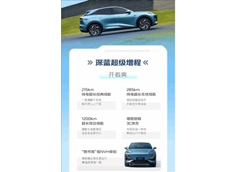 華為乾崑ADS SE上車！深藍S07核心配置公布：續航最高1200KM 封面圖